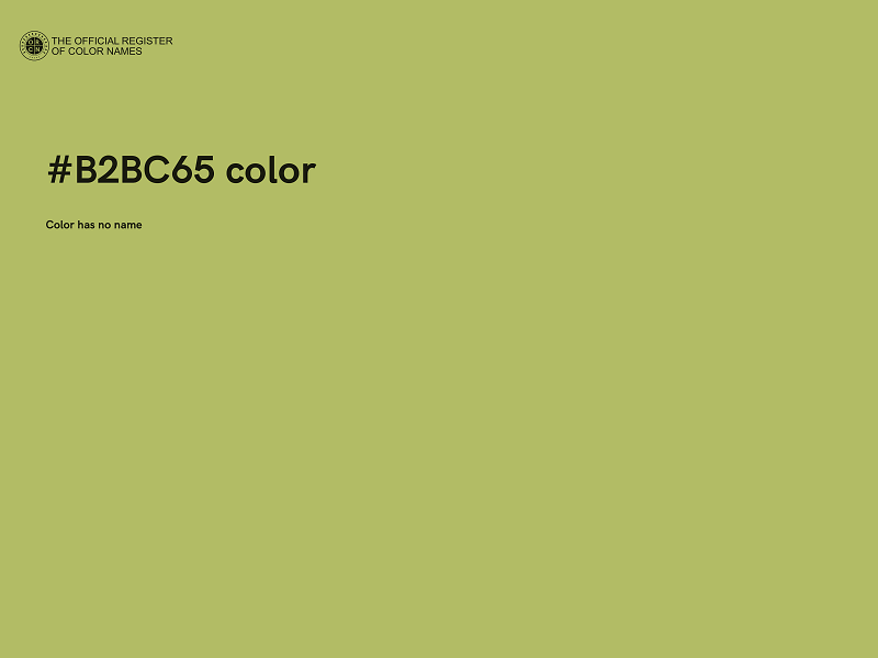 #B2BC65 color image