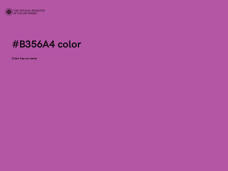 #B356A4 color image