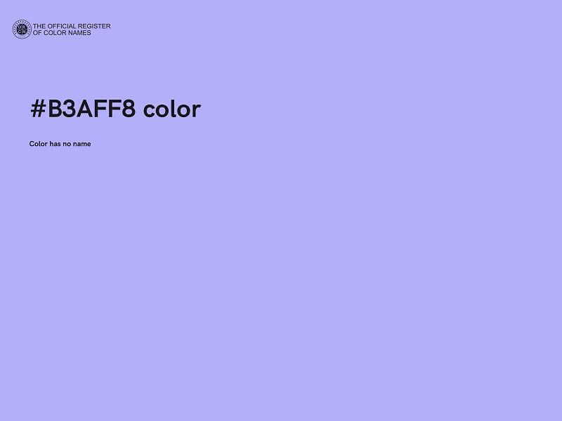 #B3AFF8 color image