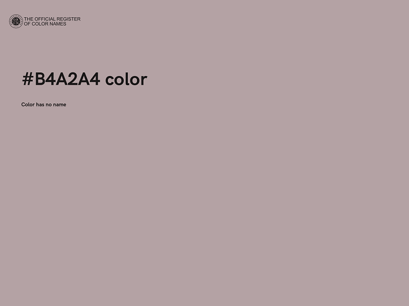 #B4A2A4 color image