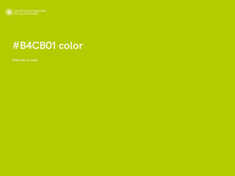 #B4CB01 color image