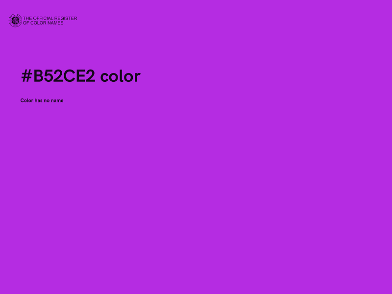 #B52CE2 color image