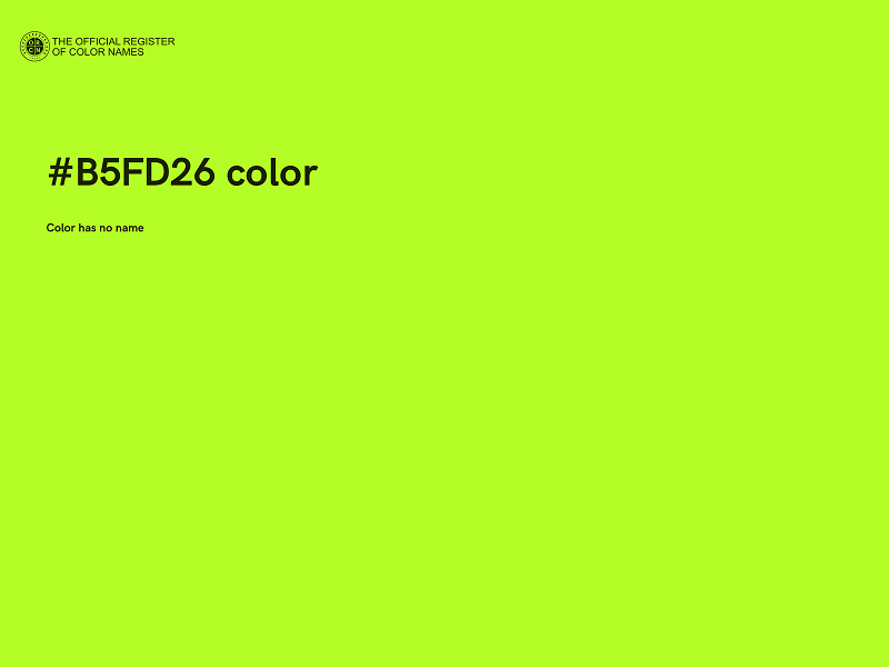 #B5FD26 color image