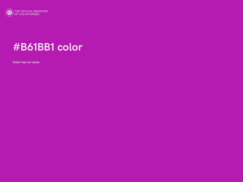 #B61BB1 color image