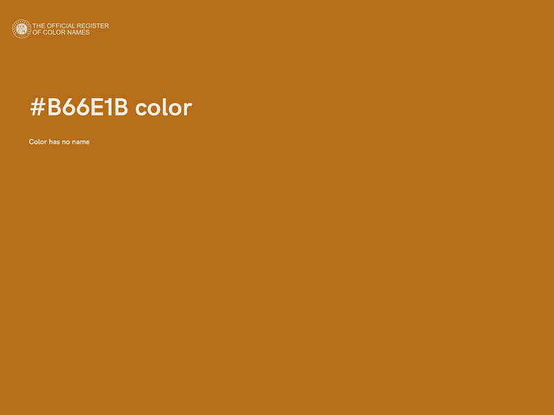 #B66E1B color image