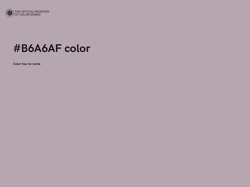 #B6A6AF color image