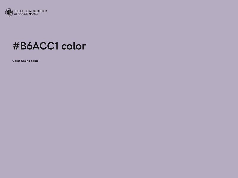 #B6ACC1 color image