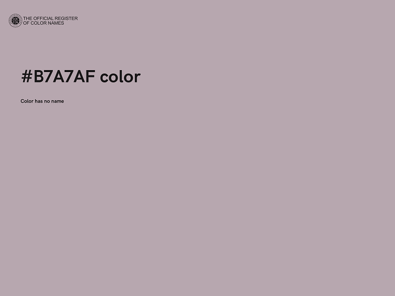 #B7A7AF color image