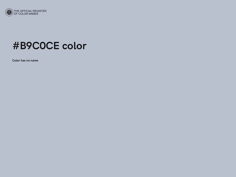#B9C0CE color image