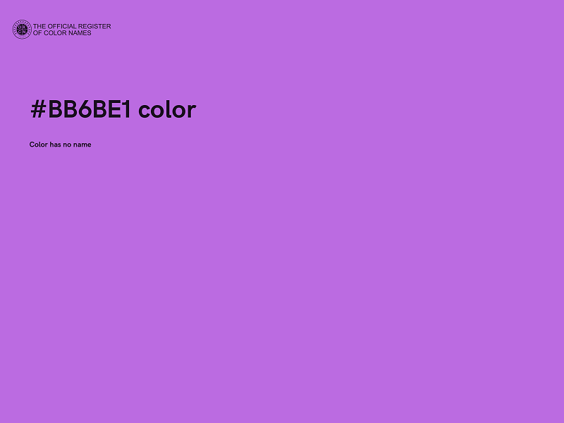 #BB6BE1 color image