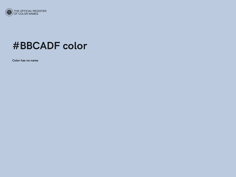 #BBCADF color image