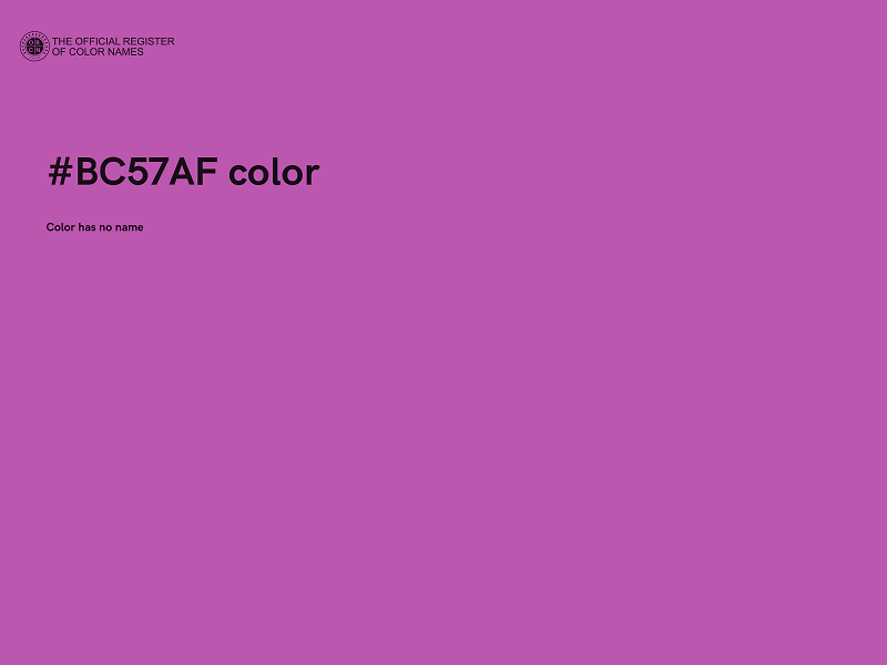 #BC57AF color image