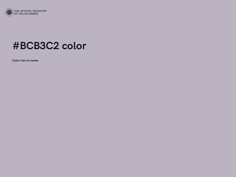 #BCB3C2 color image
