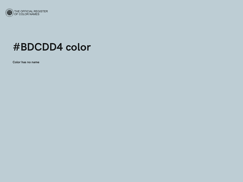 #BDCDD4 color image