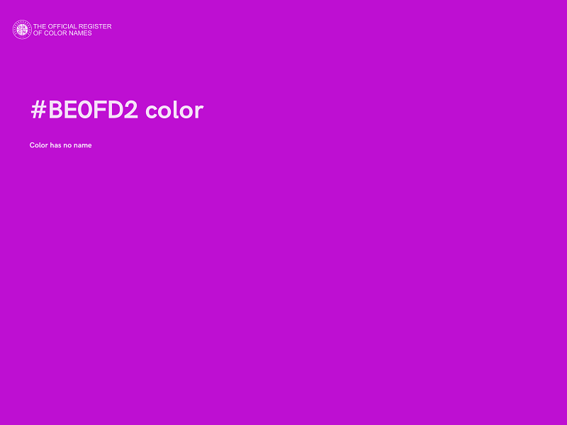 #BE0FD2 color image