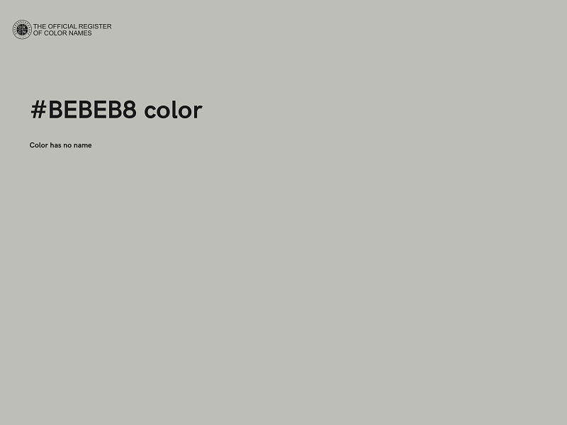 #BEBEB8 color image