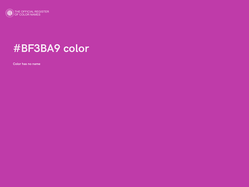 #BF3BA9 color image