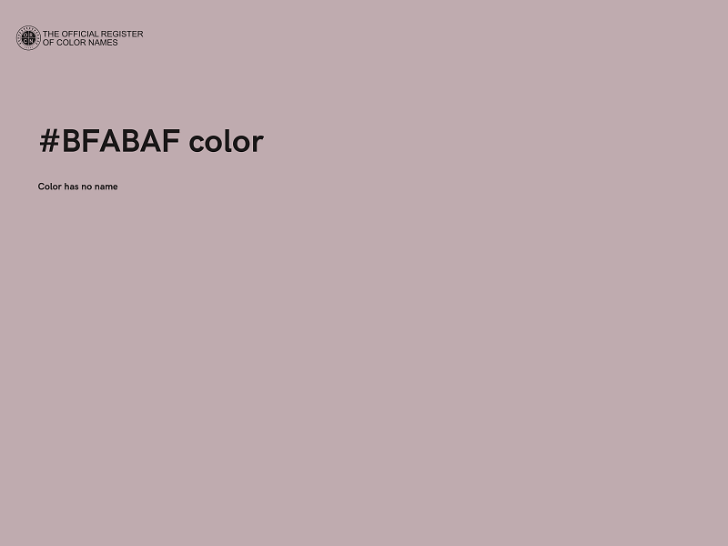 #BFABAF color image