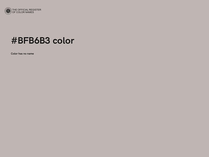 #BFB6B3 color image