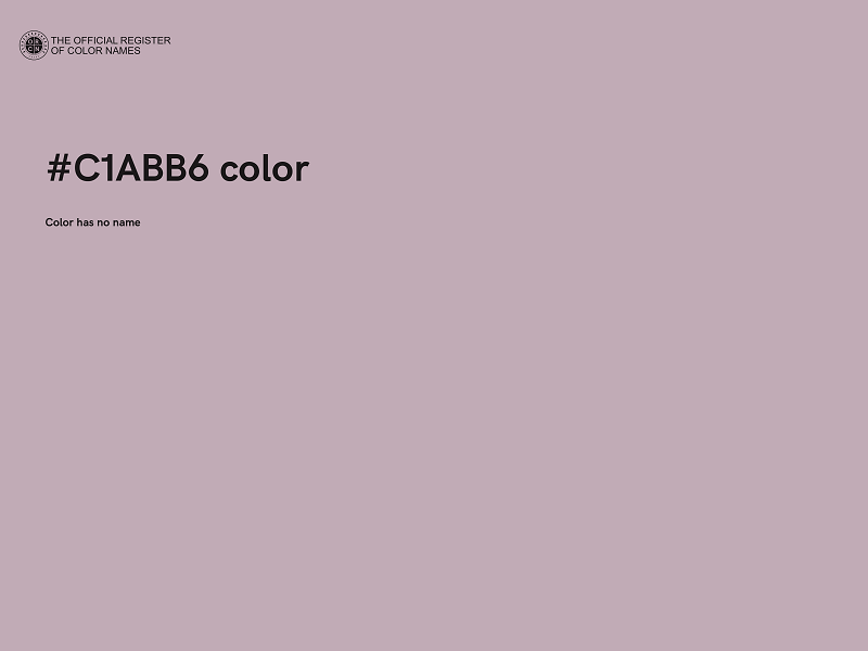 #C1ABB6 color image