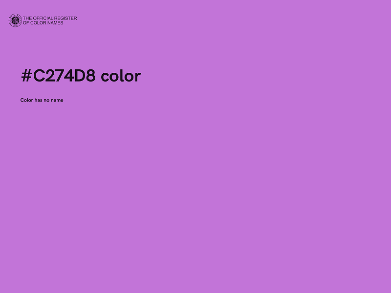 #C274D8 color image