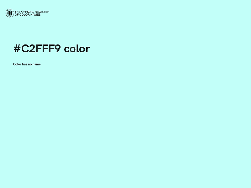 #C2FFF9 color image