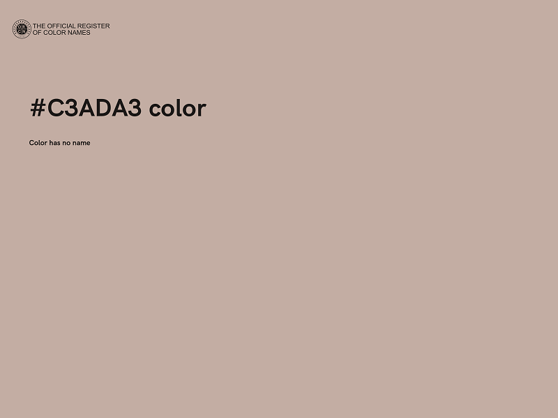 #C3ADA3 color image