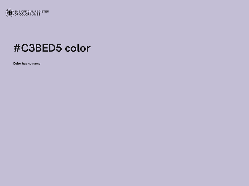 #C3BED5 color image