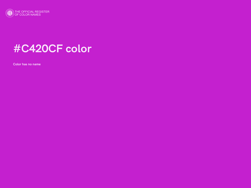 #C420CF color image