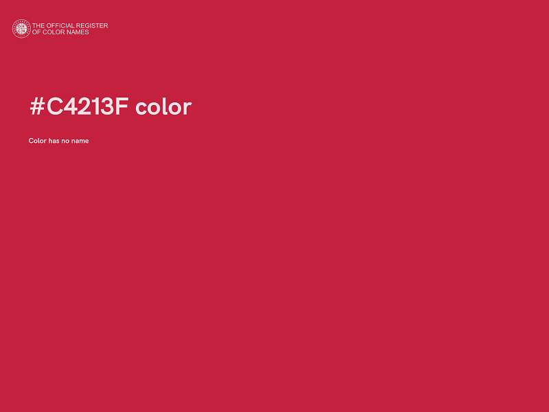 #C4213F color image