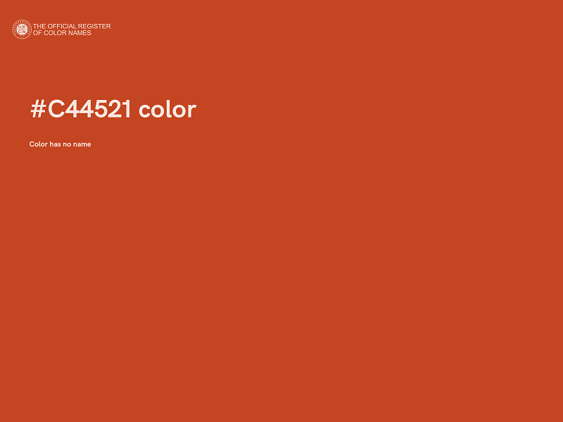 #C44521 color image