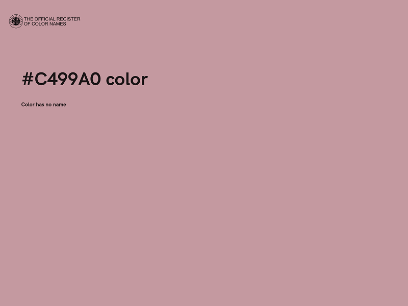 #C499A0 color image