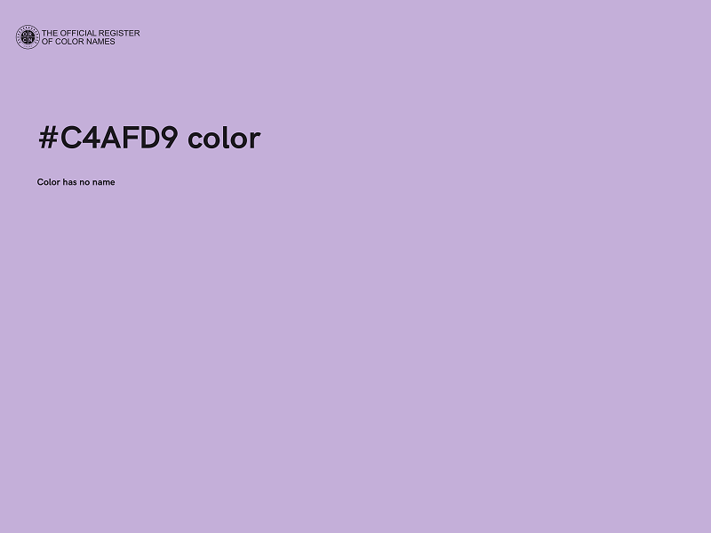 #C4AFD9 color image
