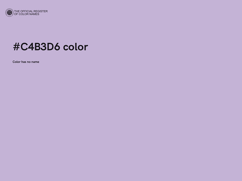 #C4B3D6 color image