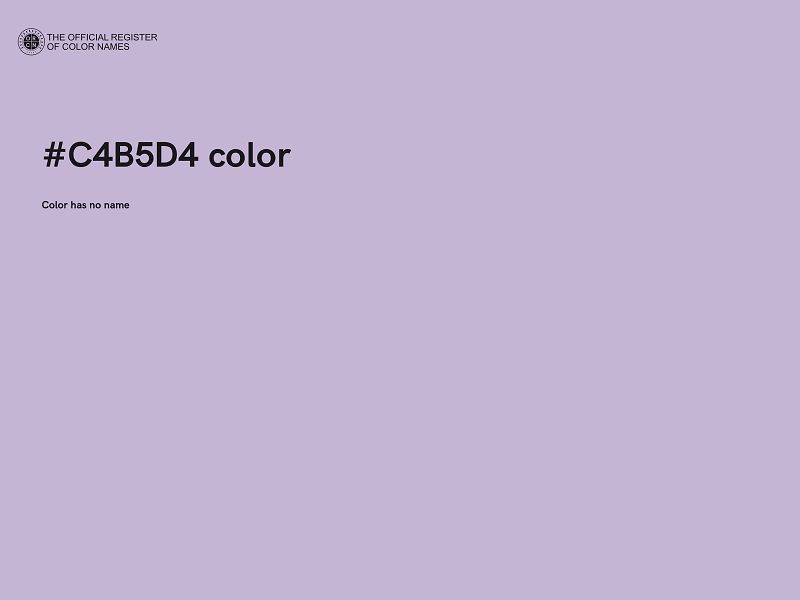 #C4B5D4 color image