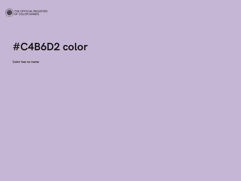 #C4B6D2 color image