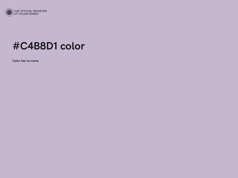 #C4B8D1 color image