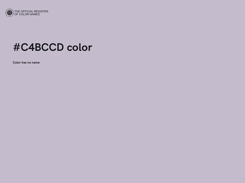 #C4BCCD color image