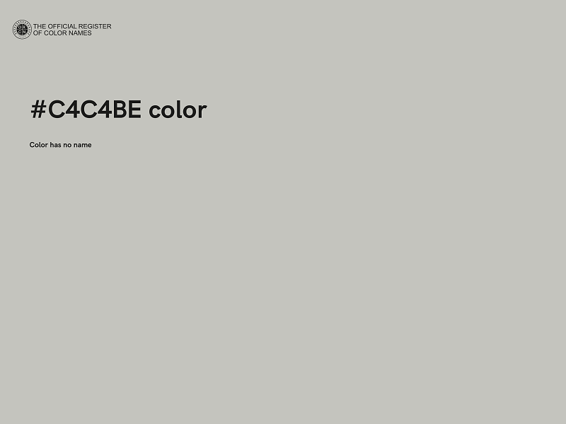#C4C4BE color image
