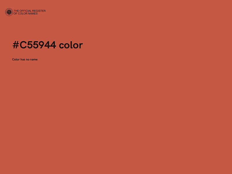 #C55944 color image