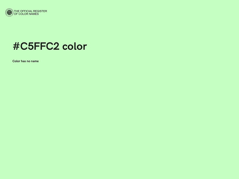 #C5FFC2 color image