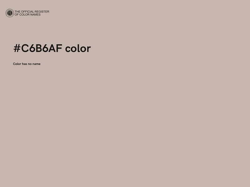 #C6B6AF color image