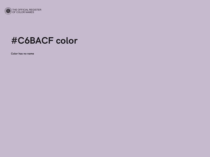 #C6BACF color image
