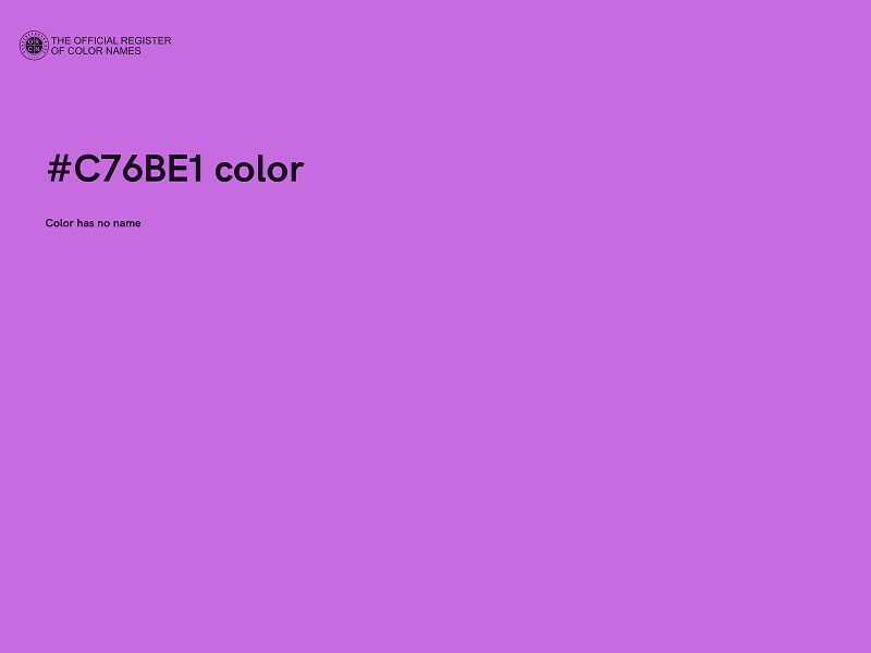 #C76BE1 color image