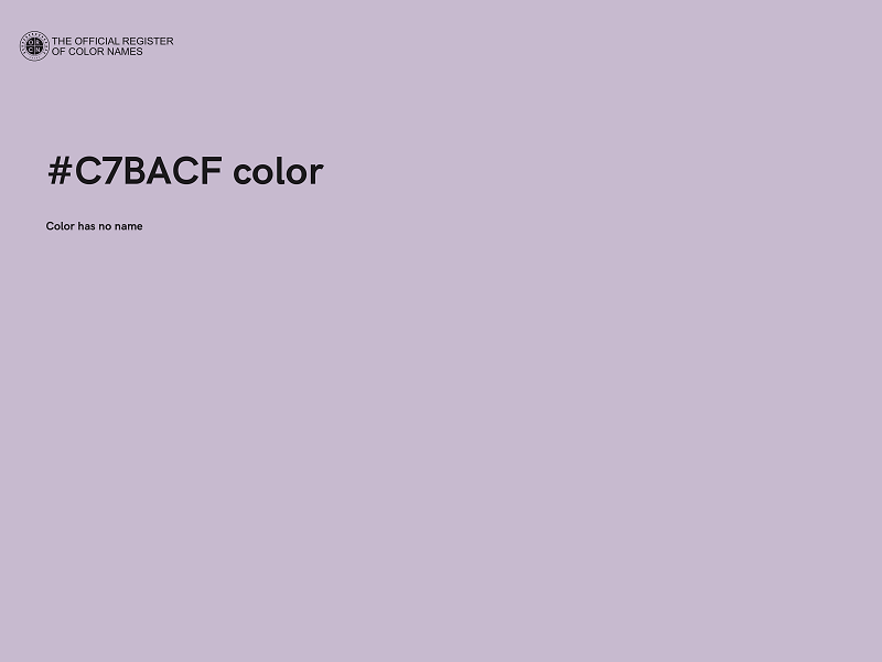 #C7BACF color image