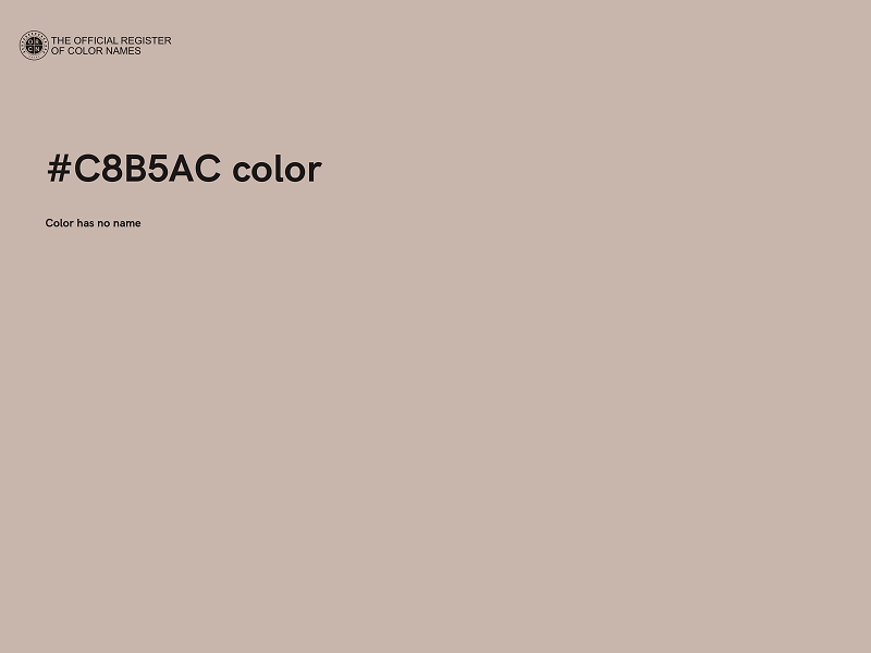#C8B5AC color image