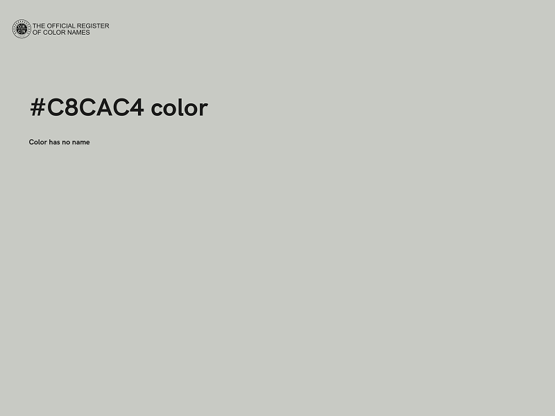 #C8CAC4 color image