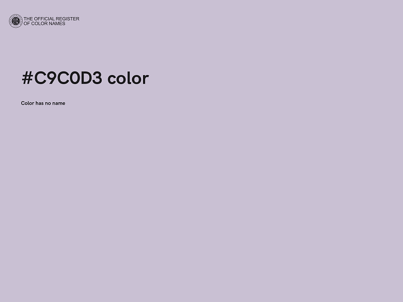 #C9C0D3 color image