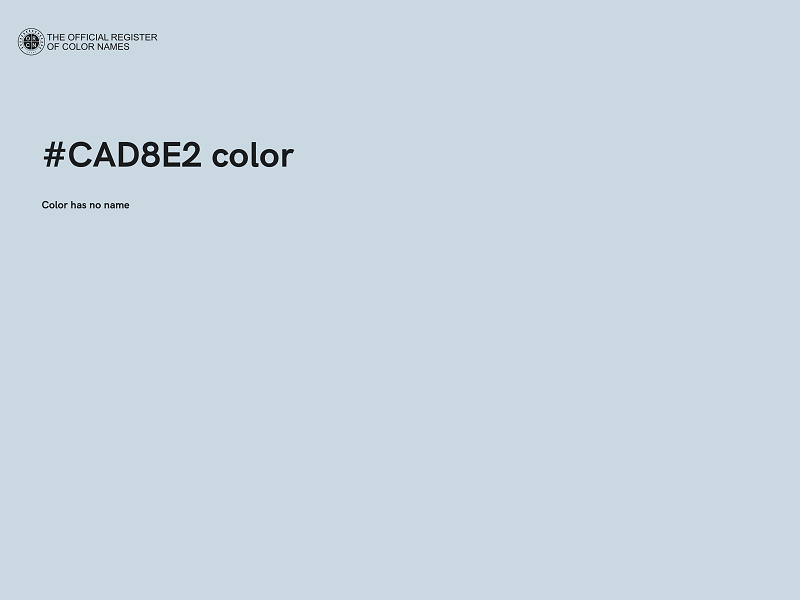 #CAD8E2 color image