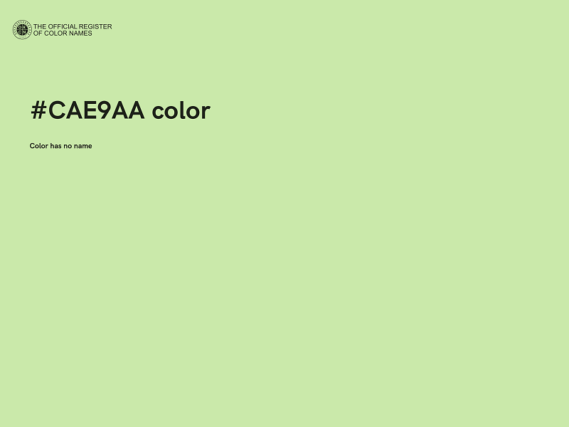 #CAE9AA color image